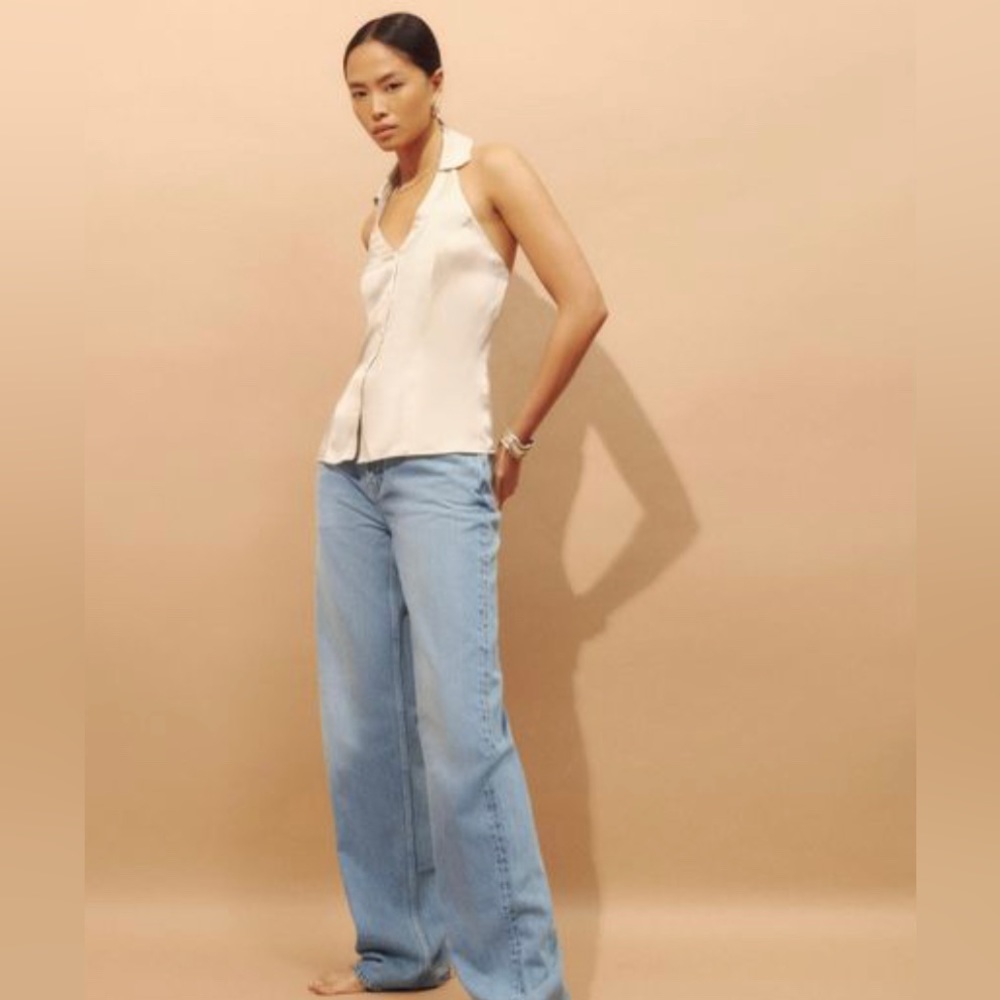 Reformation Erin silk top